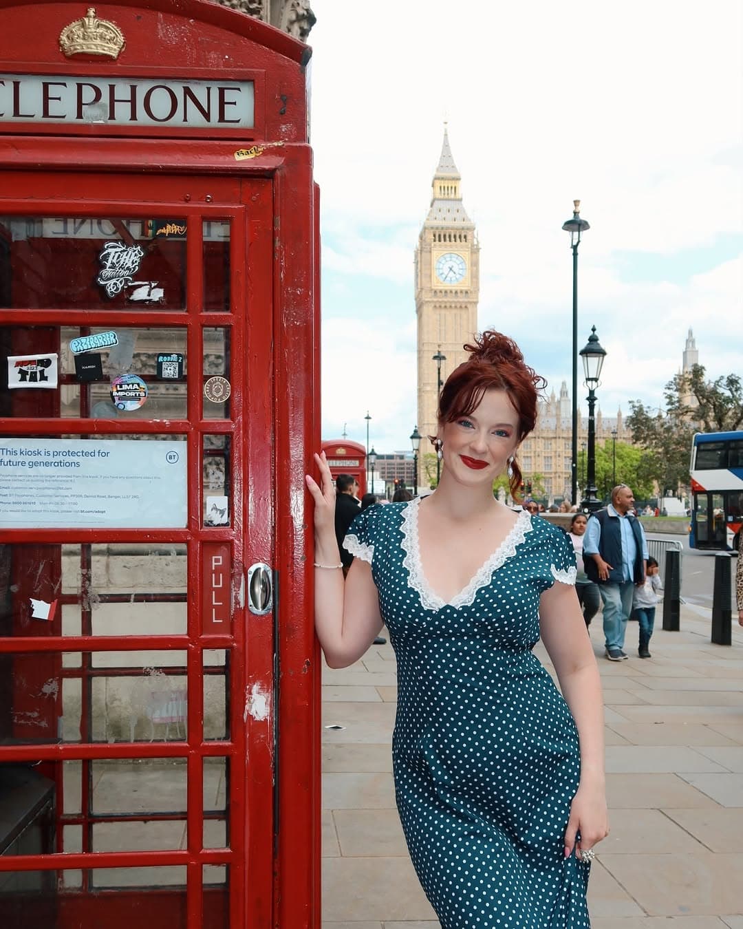 London’s Iconic Red Telephone Box at Big Ben